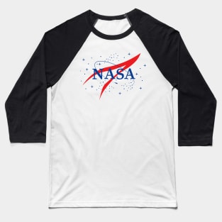 NASA National Aeronautics and Space Administration Stars Rocket Baseball T-Shirt